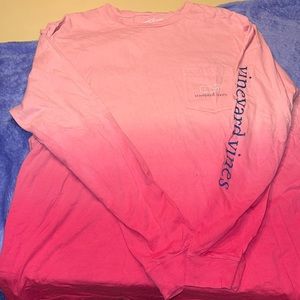 Vineyard vines Pink Ombré long sleeve XL